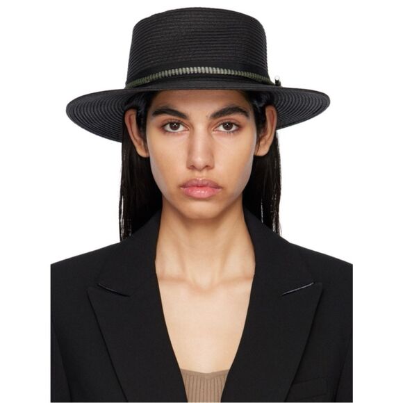 rag & bone Black Somer Beach Hat  Size L ~ Excellent main image 5